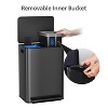 16 Gallon Kitchen Trash Can With Lid Foot Pedal and Inner Bucket,Fingerprint-Resistant Soft Close Lid Garbage Can Stainless Steel Dual - 2 of 4