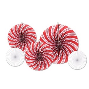 Beistle Accordion Paper Fans, Asstd, (10/Pkg) - 1 of 4