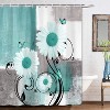 LunaLulinlk Green Gray Farmhouse Shower Curtain - 3 of 4