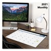 Easy-to-Read Monthly Desk Pad, 22 x 17, White/Blue Sheets, Black Binding, Clear Corners, 12-Month (Jan to Dec): 2025 - 4 of 4