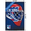Trends International NHL New York Rangers - Mask 16 Unframed Wall Poster Prints - 3 of 4