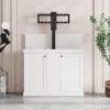 Famapy Stylish Lift Gaming Station,Automatic Height Adjustment, Ample Storage & Safety Features, Media Console for Home Gaming Zones & Living Spaces - 2 of 4