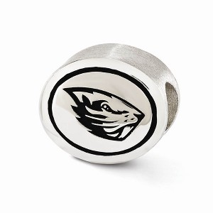 Black Bow Jewelry Sterling Silver & Enamel Oregon State University Collegiate Bead Charm - 1 of 4