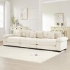 130" Premium Corduroy Oversized Modular Sectional Couch with 3-Seater Sofa, Extra-Thick Armrests, Good Resilience Cushion - 2 of 4