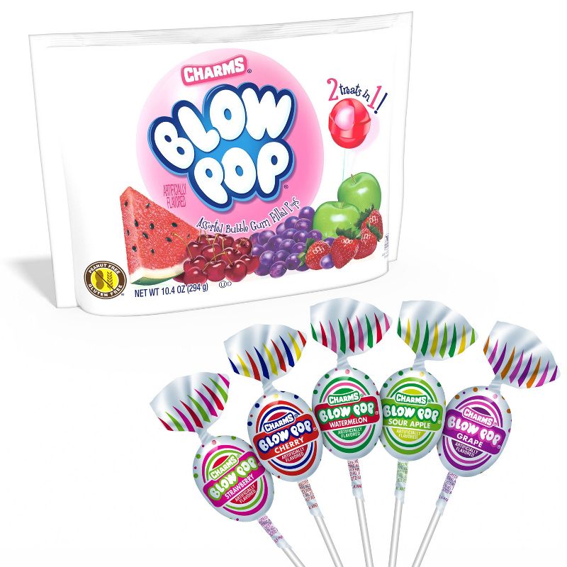 Charms Blow Pop Assorted Flavor Lollipops Candy Standup Bag &#8211; 10.4oz, 4 of 7