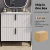 Dexmalle 30" Fluted Design  Bathroom Vanity with Full-Extension Drawers - 4 of 4