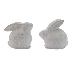 Distressed Bunny Figurine (Set of 2) - 1 of 4
