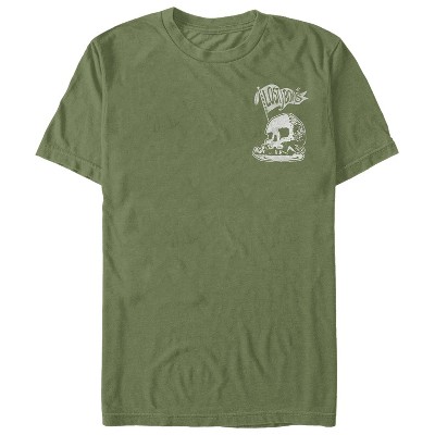 Men's Peter Pan Lost Boys Badge T-shirt - Military Green - Medium : Target