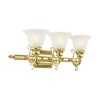 Livex Lighting French Regency 3 - Light Vanity in  Polished Brass - 3 of 4