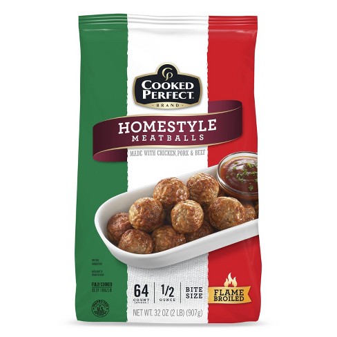 Cooked Perfect Homestyle Frozen Meatballs - 32oz : Target