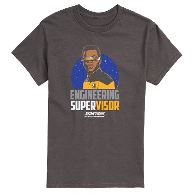 Men's - Star Trek - Engineering Super Visor Short Sleeve Graphic T-Shirt