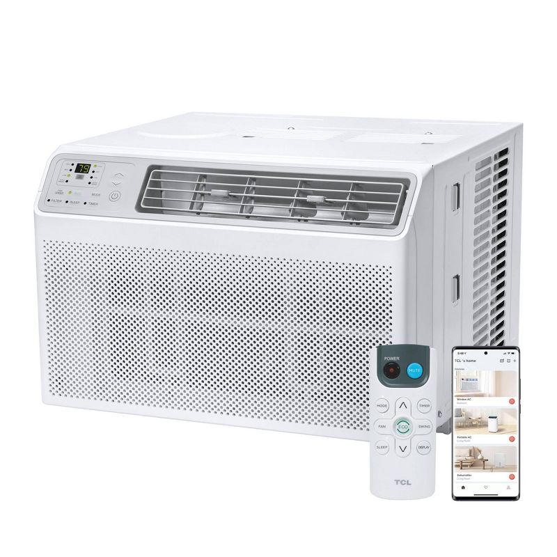 TCL 10000 BTU Smart Window Air Conditioner Fan and Dehumidifier 450sqft (H10W35W), 1 of 8