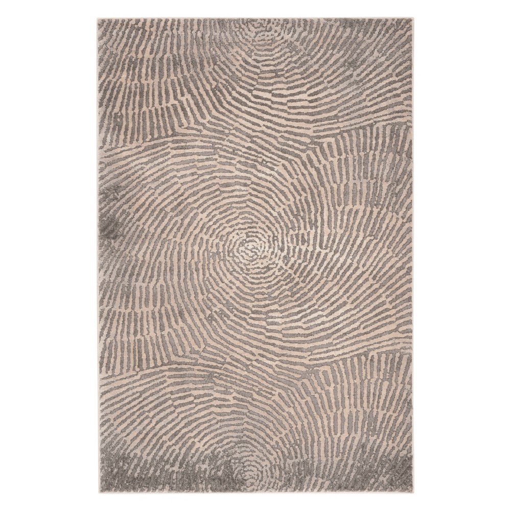 3'3inx5' Frieda Shapes Area Rug Taupe - Safavieh