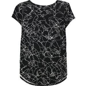 Alfani Womens Scribble Basic T-Shirt - 1 of 1