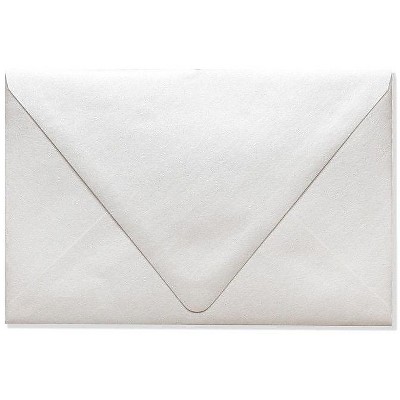 LUX 5 3/4"x8 3/4" 80lbs. Contour A7 Invitation Env W/Glue Quartz Metallic 1895-08-50