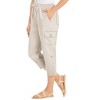 Collections Etc Convertible Cargo Capri Pants - 4 of 4