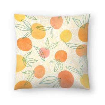 Fruit Toss Up By Modern Tropical Throw Pillow - Americanflat Botanical