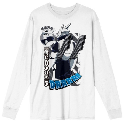 My Hero Academia Tenya Ida Robotic Suit Crew Neck Long Sleeve White Adult Tee - image 1 of 3