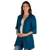24seven Comfort Apparel Women's Maternity Open Front Cardigan - 2 of 4