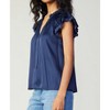 Women's Eliza Flutter Sleeveless Blouse - current air - 2 of 4