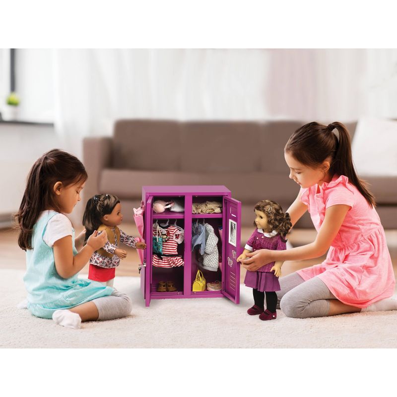 School Style Double Doll Locker - Purple, 3 of 8