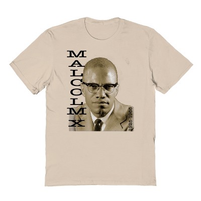 Malcolm X Men's Timeline Short Sleeve Graphic Cotton T-Shirt