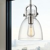 Newton Bell - 1 Light Stem Hung Pendant In Industrial Style-11.75 Inches Tall and 8 Inches Wide - 2 of 3