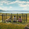 Gulches 31.7 H Tall Metal Dog Playpen Black with 8 Panels Heavy Duty for Large & Medium Breeds & Active Pets - 3 of 4