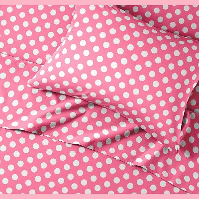 Full Rose Dots Microfiber Kids Sheet Set