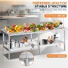 AMERLIFE Stainless Steel Table for Prep & Work Adjustable Under Shelf and Feet - 3 of 4