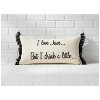 Religious Humor Pillow 17x9 Inch – I Love Jesus But I Drink a Little by Manual Woodworkers and Weavers - 3 of 3