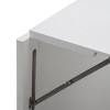 Infurnic Desks, Folding Table with Built-in lock, Portable Writing Table for Livingroom, White, 34.1"*23.8"*59" - 3 of 4