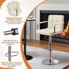 Yaheetech 2pcs Swivel Adjustable Bar Stools with Large Steel Pedestal Base for Bar Counter - 3 of 4