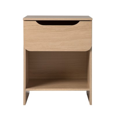 Cesicia Modern Minimalist Nightstand with 1-Drawer