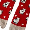 Kitty Cat Pattern Toe Socks from the Sock Panda (Women's Sizes, Adult Medium) - 3 of 3