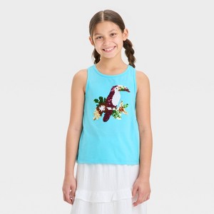 Girls' Flip Sequin Tank Top - Cat & Jack™ - 1 of 4