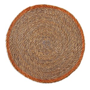 tag Overstitch Seagrass Placemat in Lavender Purple Wipe Clean Everyday Use 15x15 Inches - 1 of 2