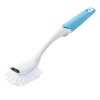 Racxily Great Value All Purpose Kitchen Brush, Dish Brush for Non-Stick & Coated Cookware, Dishwasher Cleaning, White - 4 of 4