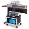 Safco Scoot Printer Stand 20-1/4w x 16-1/2d x 14-1/2h Black/Silver 1855BL - 2 of 4