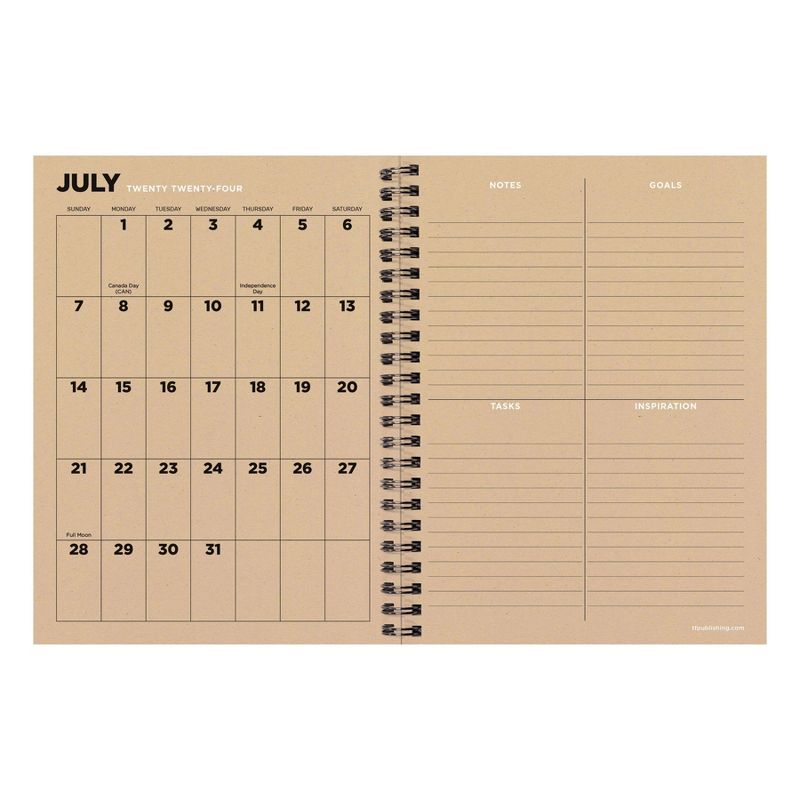 TF Publishing July 2024-June 2025 Weekly/Monthly Planner 8&#34;x6.5&#34; Ombre Woods, 2 of 8