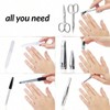 Manicure Set for Women Men - Quality Grooming Kit with Glass Nail File, Nail Clippers, for Pedicure. - 2 of 3