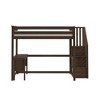 Classic Full High Loft + Desk + Staircase - 3 of 4