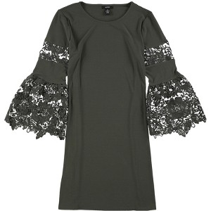 Alfani Womens Lace-Sleeve A-line Dress - 1 of 1