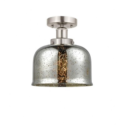 Bell - 1 Light Semi-Flush Mount In Industrial Style-8.25 Inches Tall and 6.5 Inches Wide