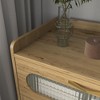 Okak Country Style Sideboard Pantry Cabinet with 3 Large Doors Cabinet, Storage Cabinet for Kitchen,Dining Room,Office,Entryway - 2 of 4