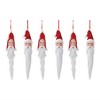 Melrose Carved Santa Drop Ornament (Set of 6) - 2 of 3