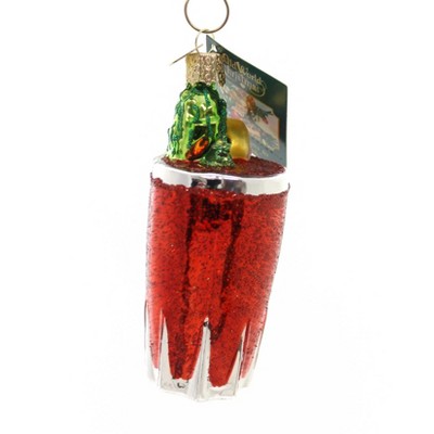 Old World Christmas 4.25" Bloody Mary Ornament Cocktail Sunday Drink  -  Tree Ornaments