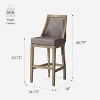 Maven Lane Vienna Bar Stool with Faux Leather 31" - 2 of 4