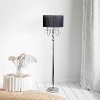 Lalia Home 62" Glamorous Chrome Cascading Crystal Floor Lamp - 3 of 4