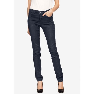 Plus Size Indigo Blue Skinny Stretch AVA Jeans